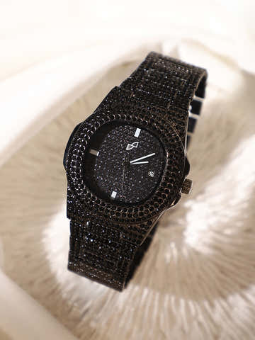 The Bijou Cirqé Cushion Watch - Onyx Black