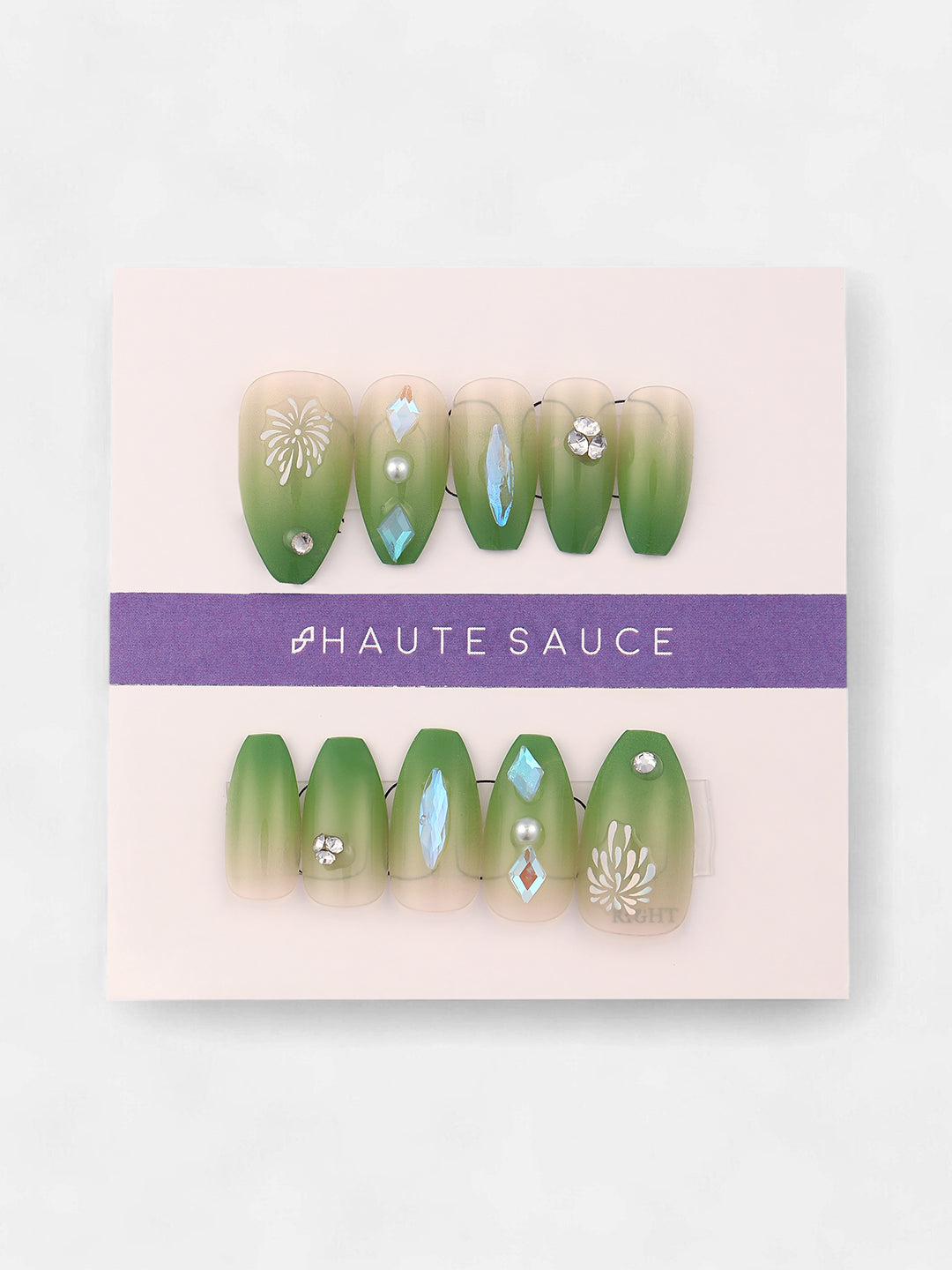 The Feier Press-On Nails - Kelly Green