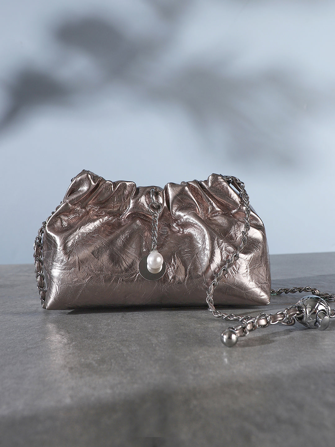 The Metallic Sling Bag - Bronze