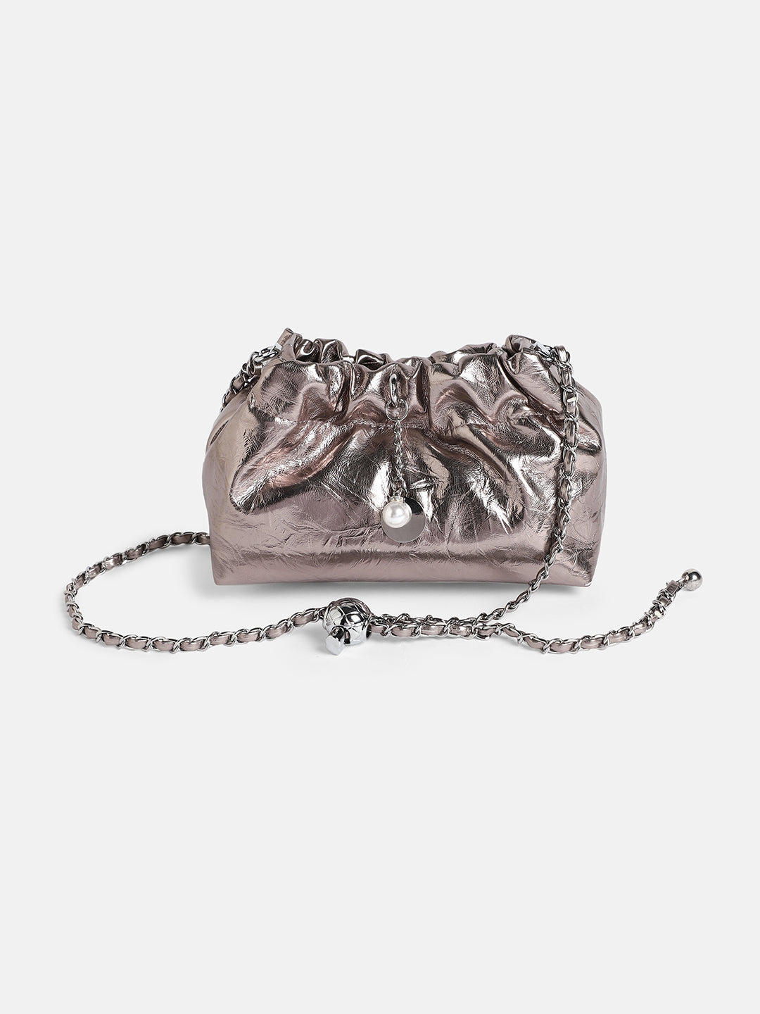 The Metallic Sling Bag - Bronze