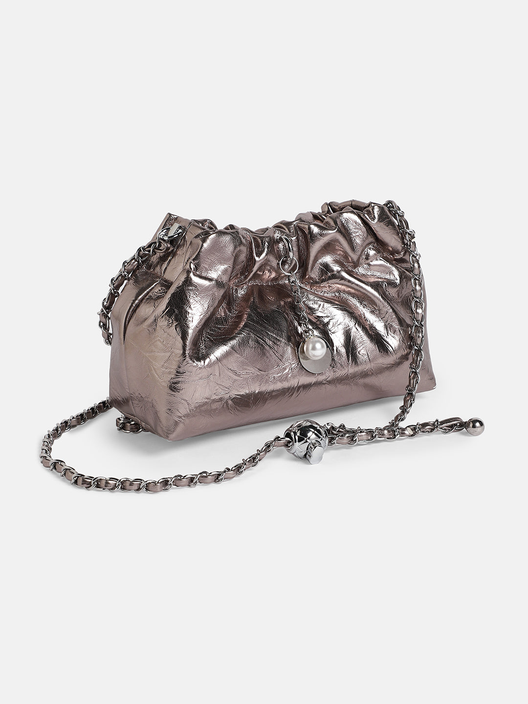 The Metallic Sling Bag - Bronze