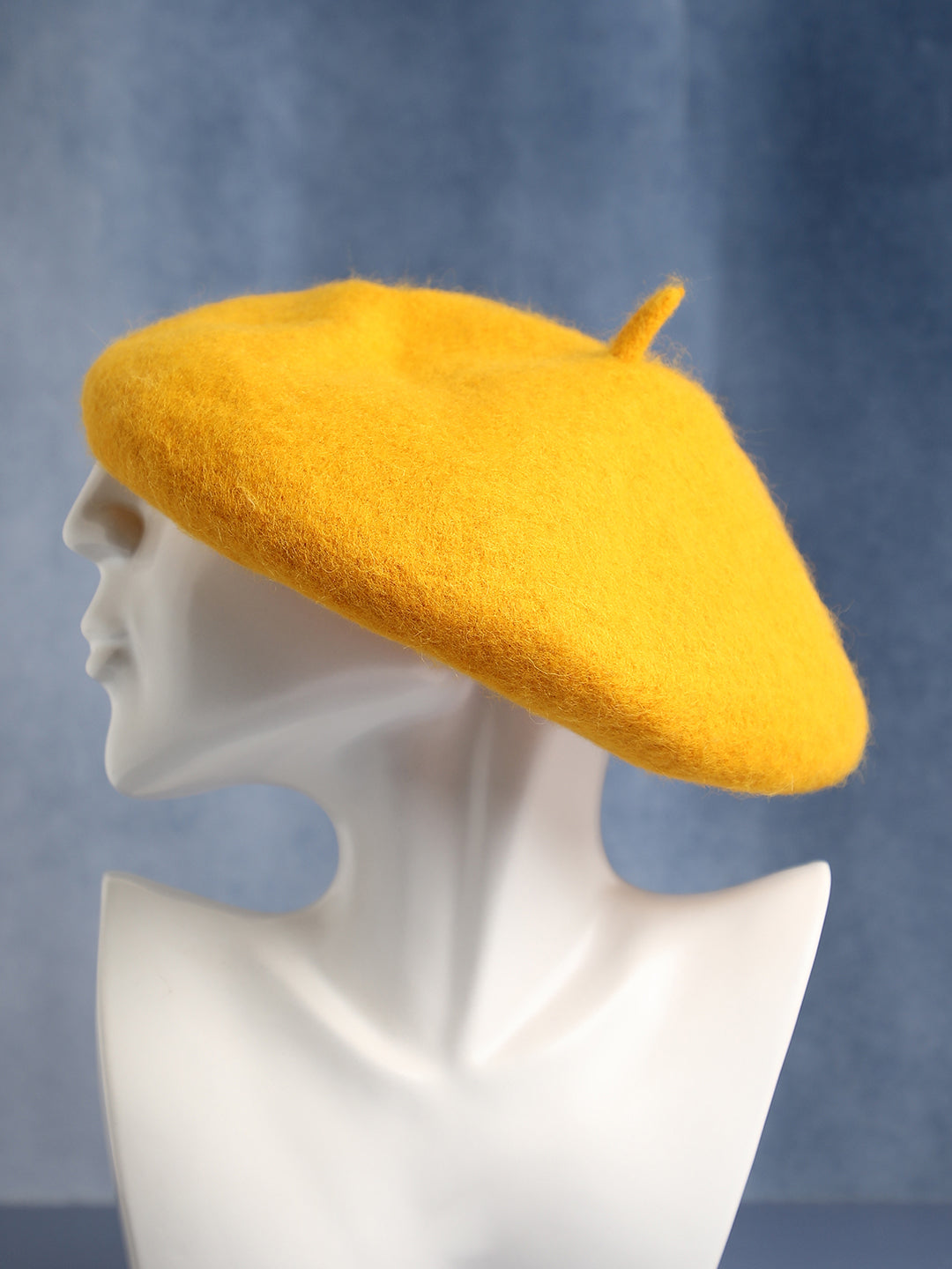 Solid Beret Hat - Yellow