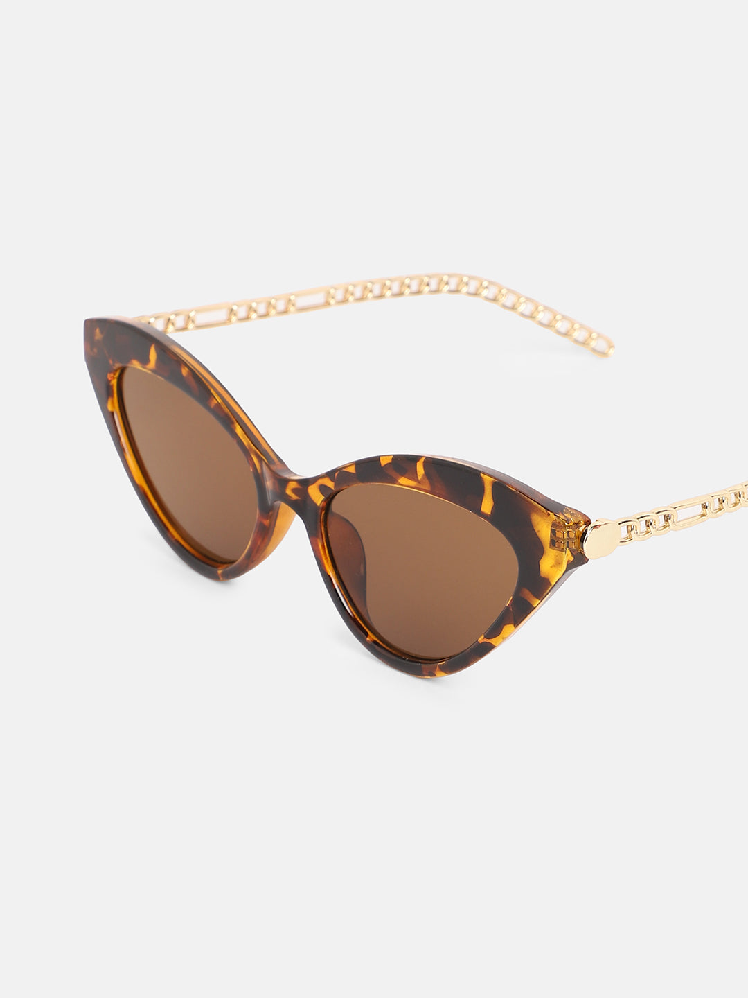 Tortoise Shell Cateye Sunglasses - Gold