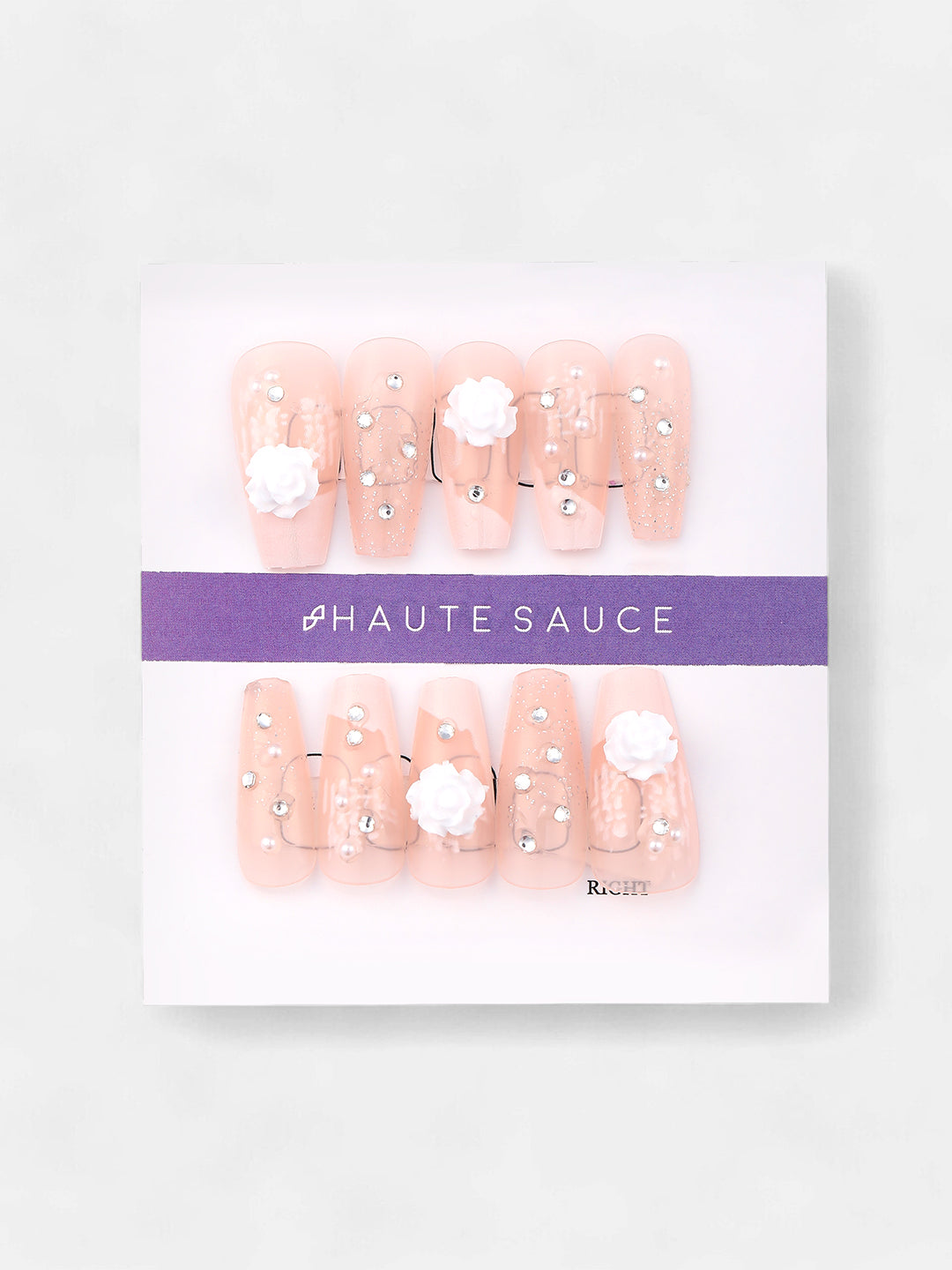 The Amore Press-On Nails - Daisy White