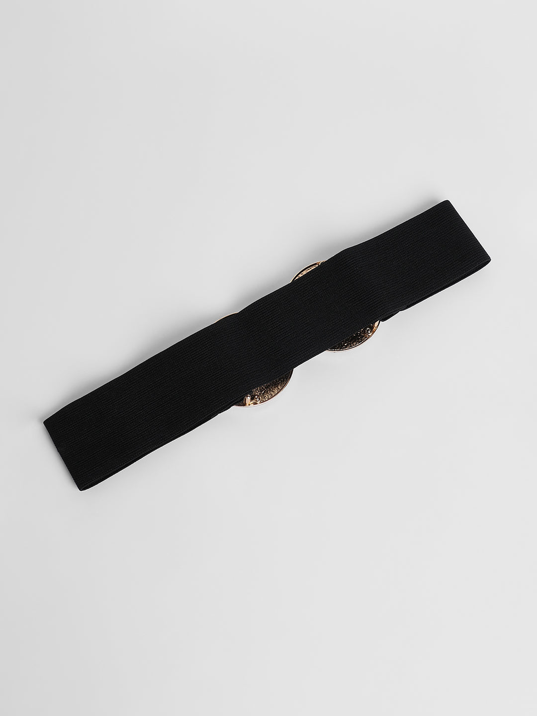 The Cristal Halo Elastic Belt - Raven Black