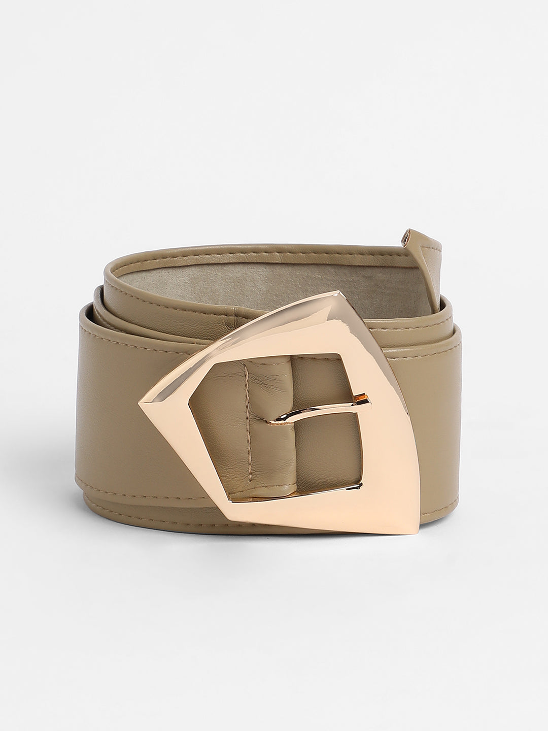 The Volcan Buckle Belt - Ecru Beige