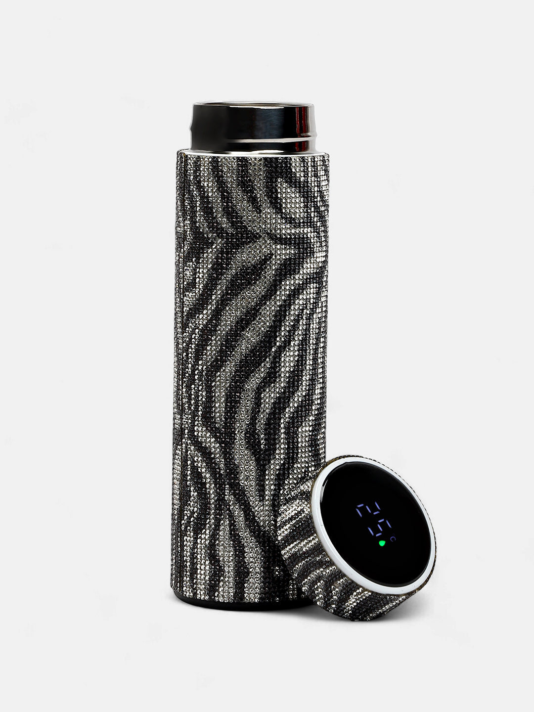 The Zã©Bresse Smart Vacuum Infuser (480 Ml) - Midnight Black & Crystal Silver
