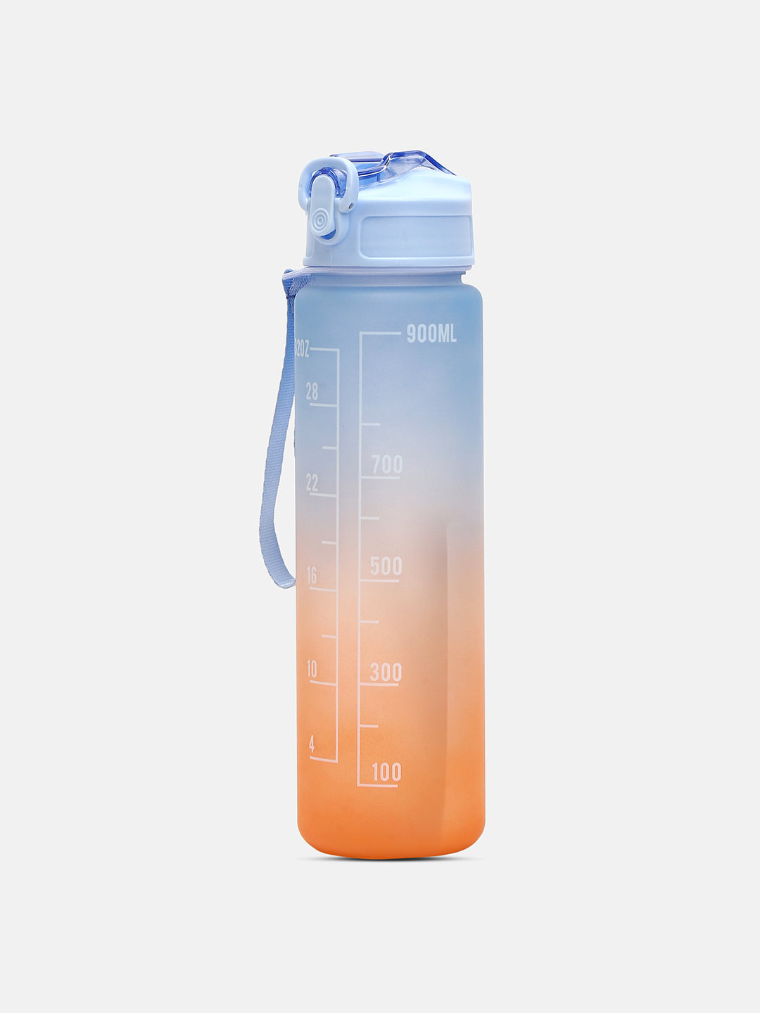 The Hydration Itinerary Sipper (900 Ml) - Powder Blue & Pumpkin Orange