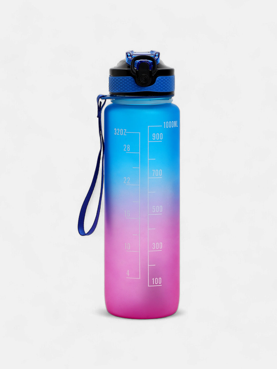 The Hydration Itinerary Sipper (1000 Ml) - Indigo Blue & Amethyst Purple