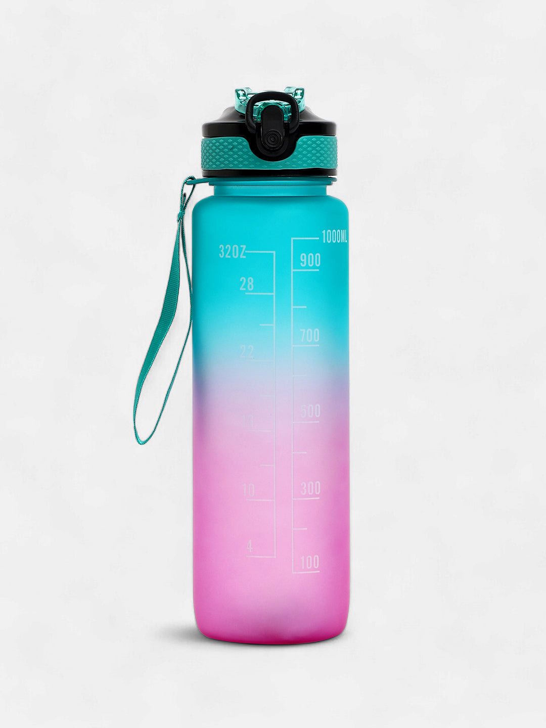The Hydration Itinerary Sipper (1000 Ml) - Forest Green & Amethyst Purple