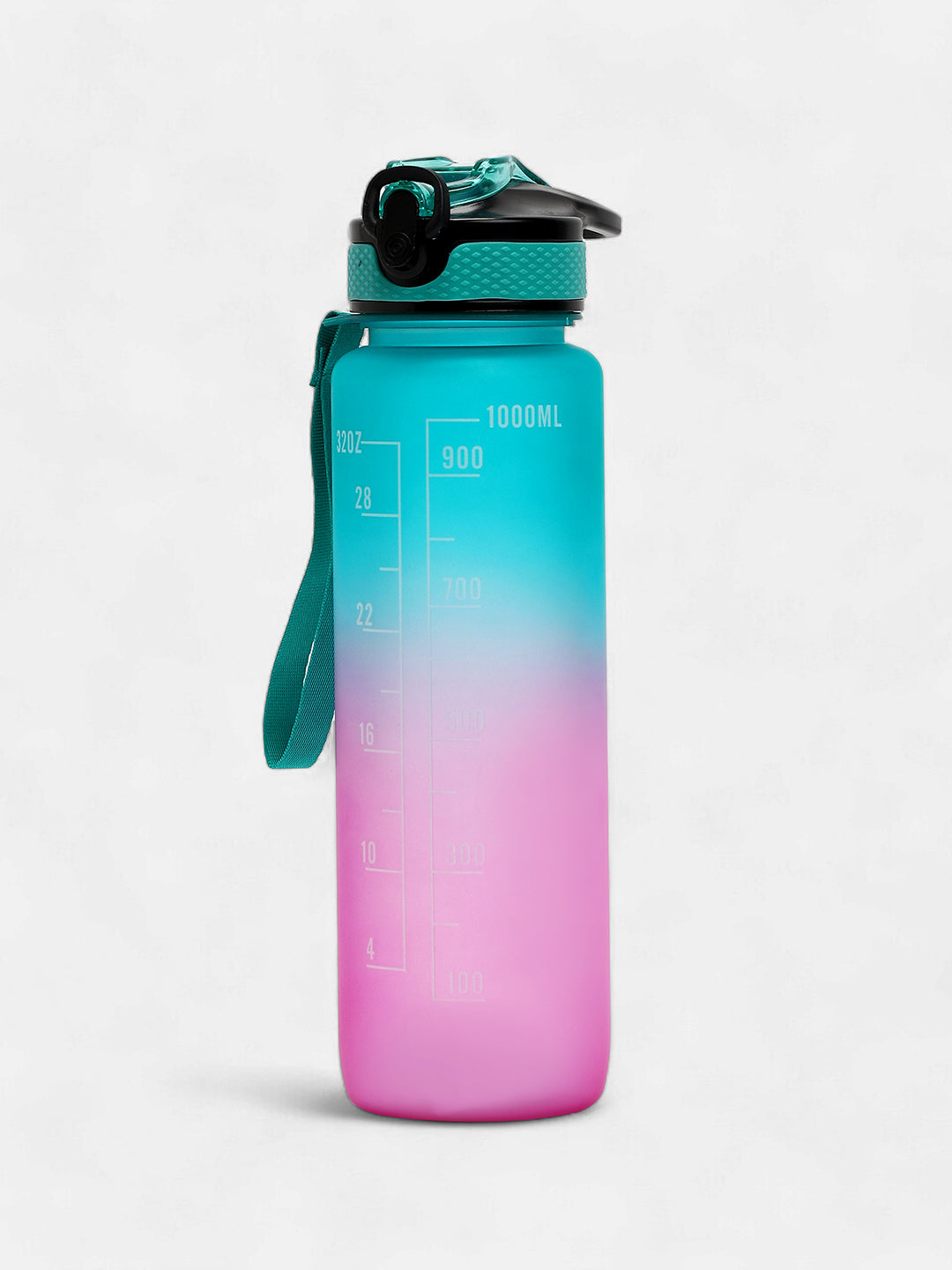The Hydration Itinerary Sipper (1000 Ml) - Forest Green & Amethyst Purple