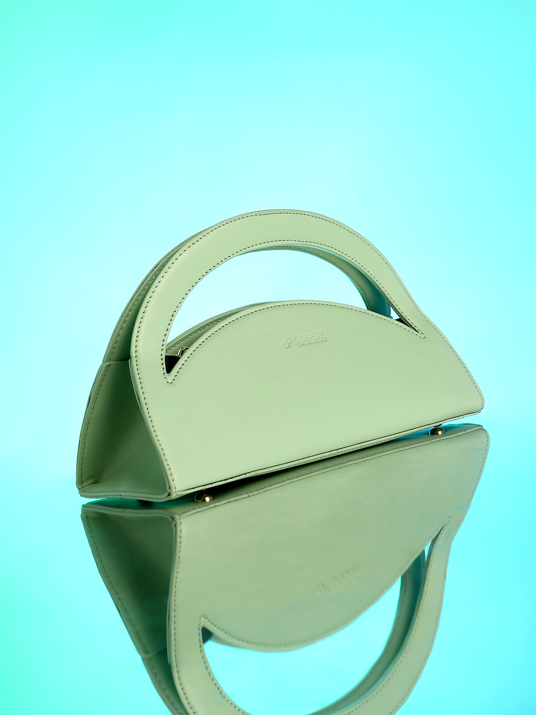 The Mezzaluna Hand Bag - Pistachio Green