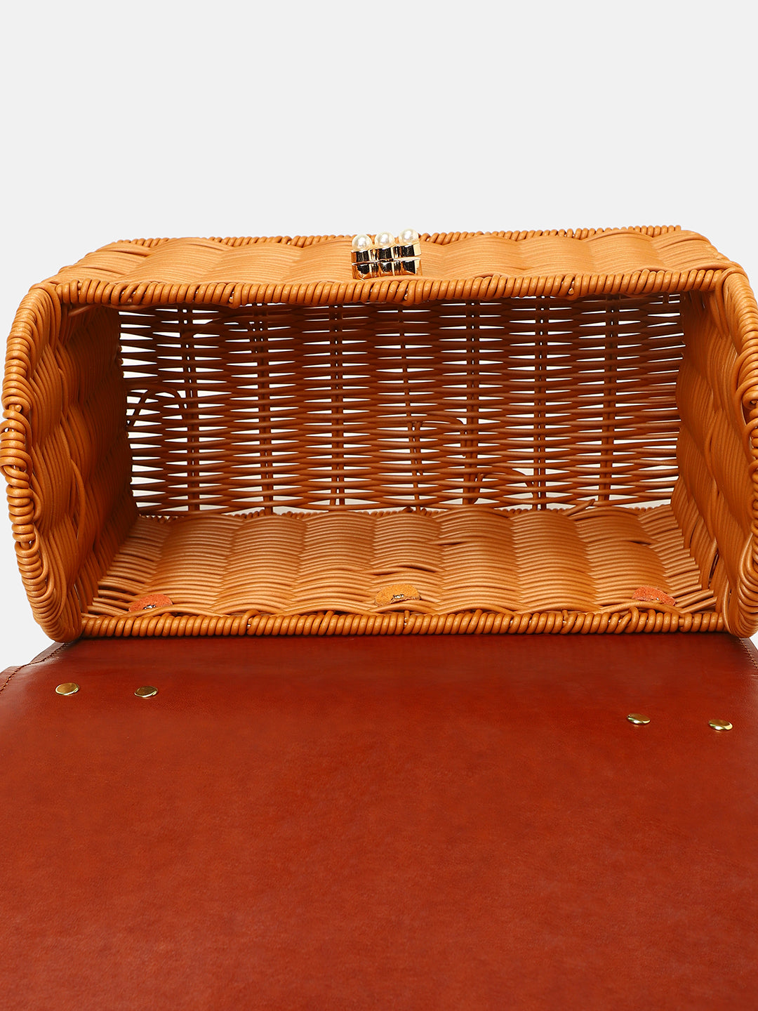 The Rattan Médecin Hand Bag - Russet Brown