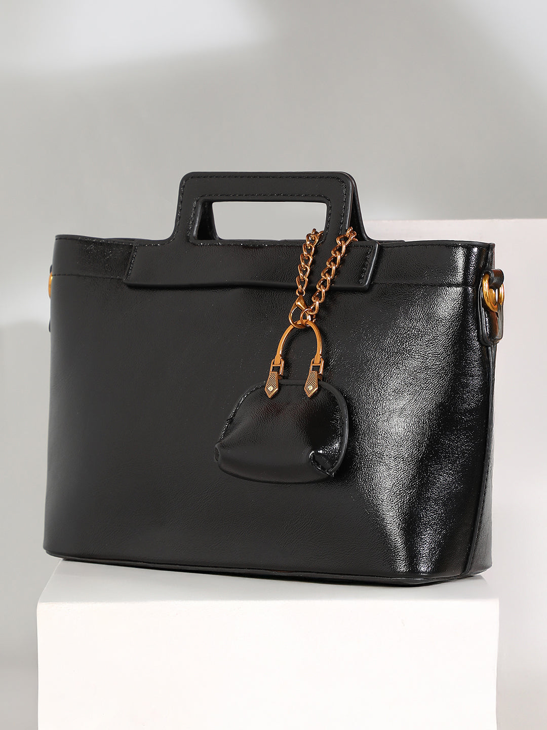 The Madame Hand Bag With Pouch Onyx Black