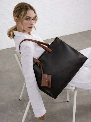 The Circadian Tote Office Bag-Midnight Black