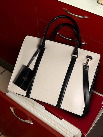 The Diurnal Tote Office Bag - Cream White