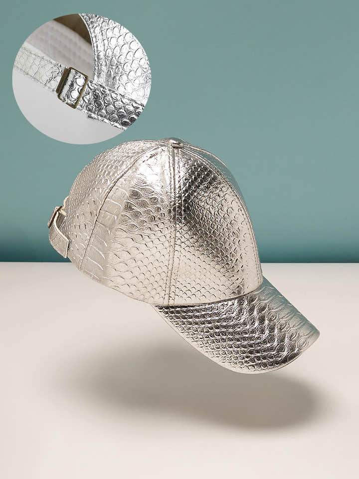 The Scale Baseball Cap - Metallic Silver
