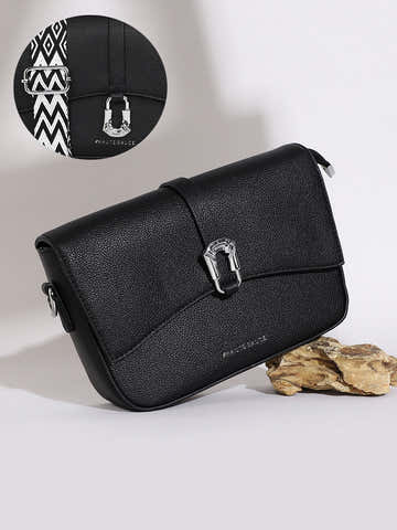 The Hanging Buckle Sling Bag - Midnight Black