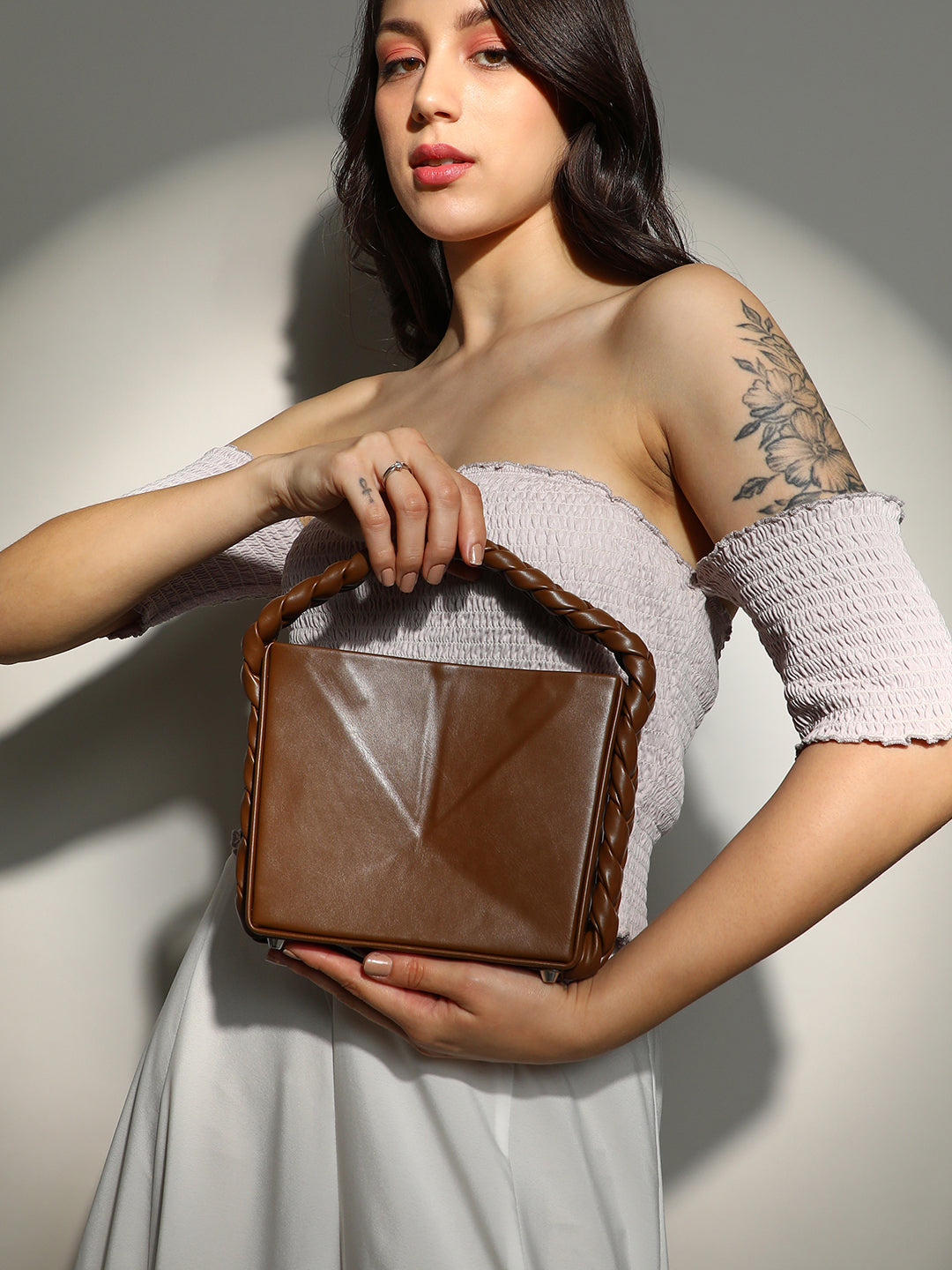 The Kaleidoscope Bucket Bag - Chocolate Brown
