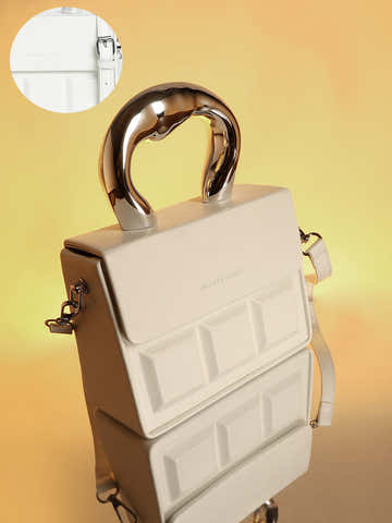 The Caldera Boxed Hand Bag - Cream White