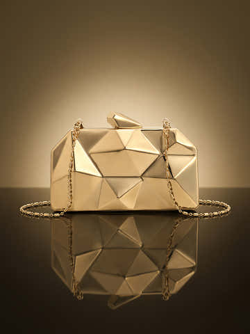 The Prism Luxe Evening Bag Champagne-Gold