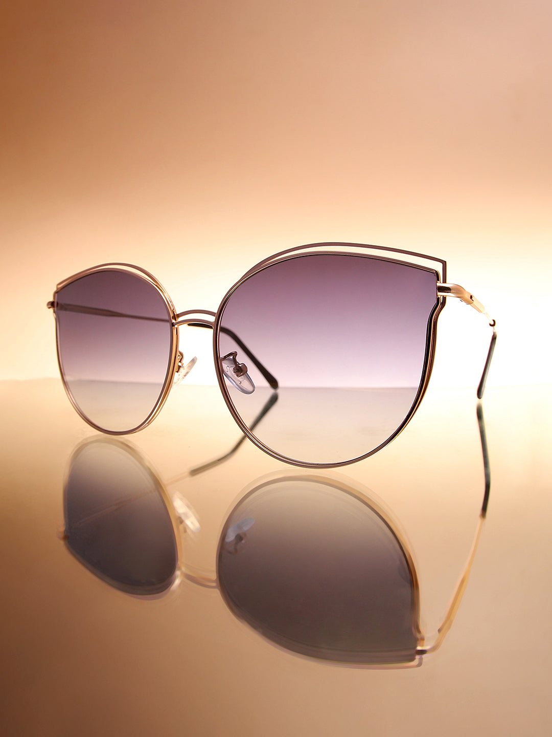 Metallic Cateye Sunglasses