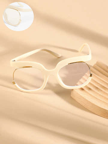 The Hanging Butterfly Sunglasses - Ivory White