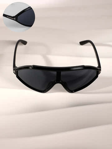 The Slope Shield Sunglasses - Onyx Black
