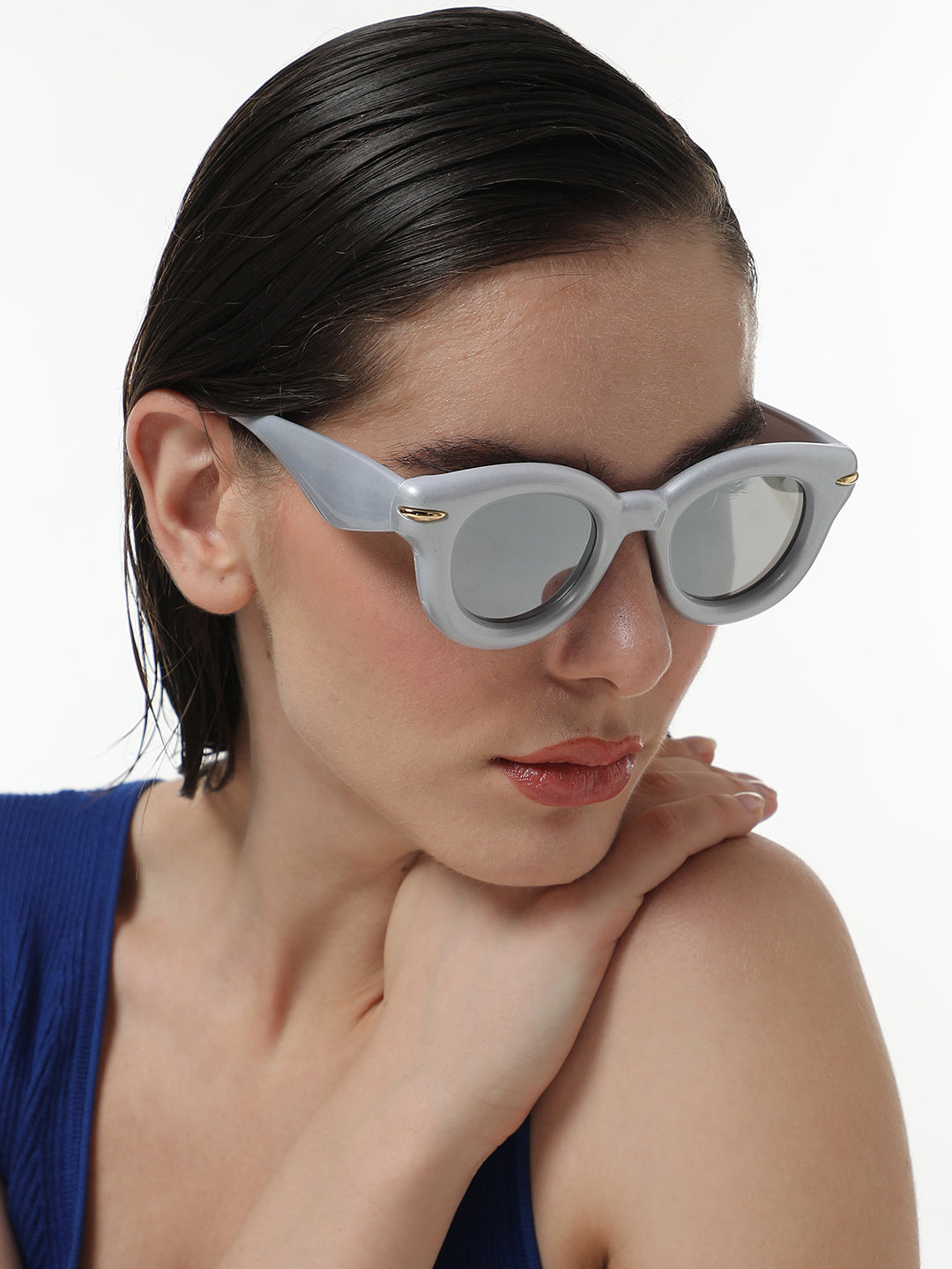 The Pillow Wayfarer Sunglasses - Cloud Grey