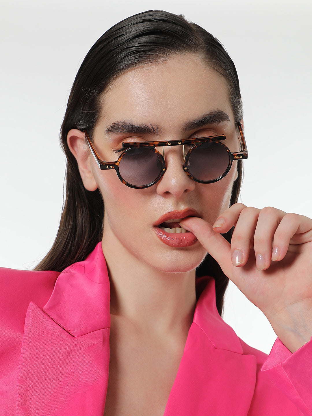 The Cirque Round Sunglasses - Coffee Brown