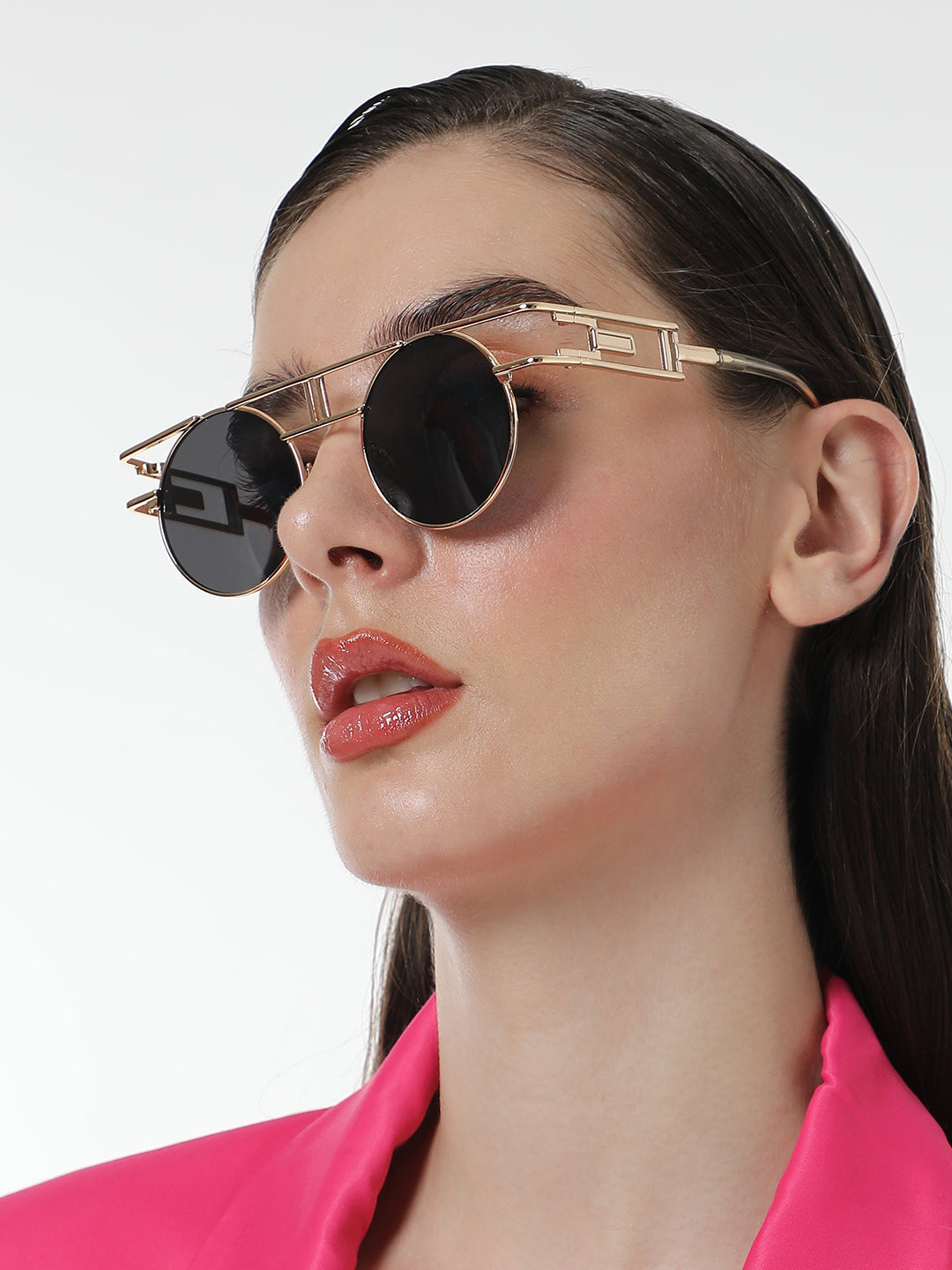 The Indie Round Sunglasses Midnight Black - Main Image