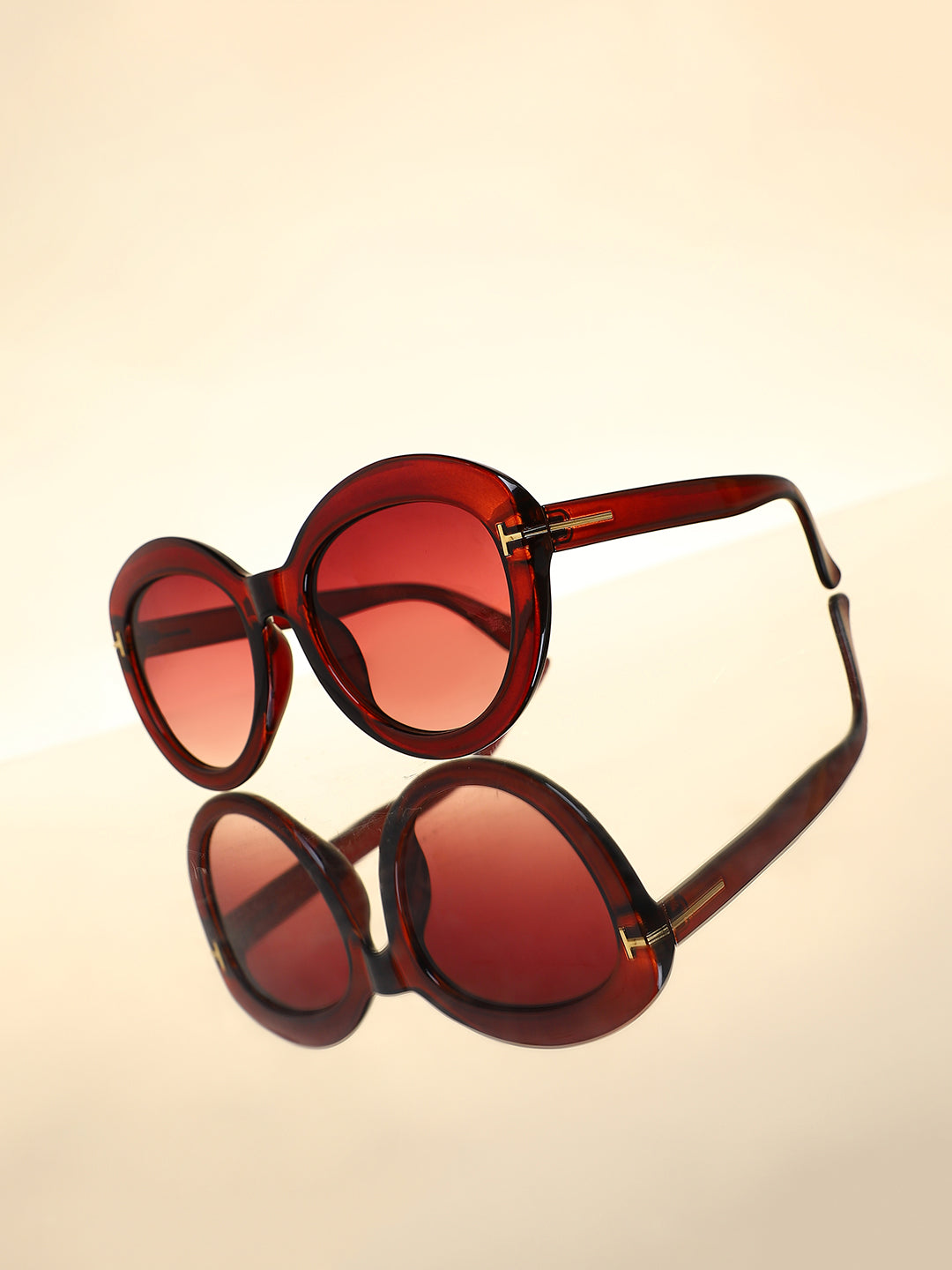 The Orb Cateye Sunglasses - Coffee Brown
