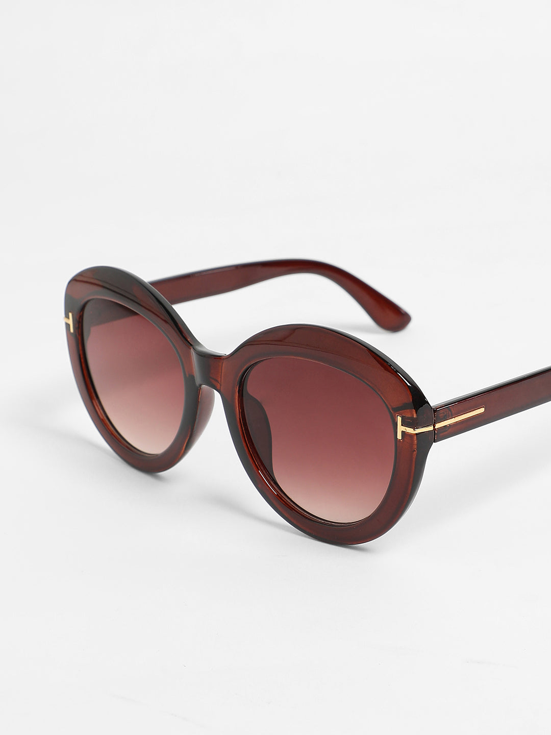 The Orb Cateye Sunglasses - Coffee Brown
