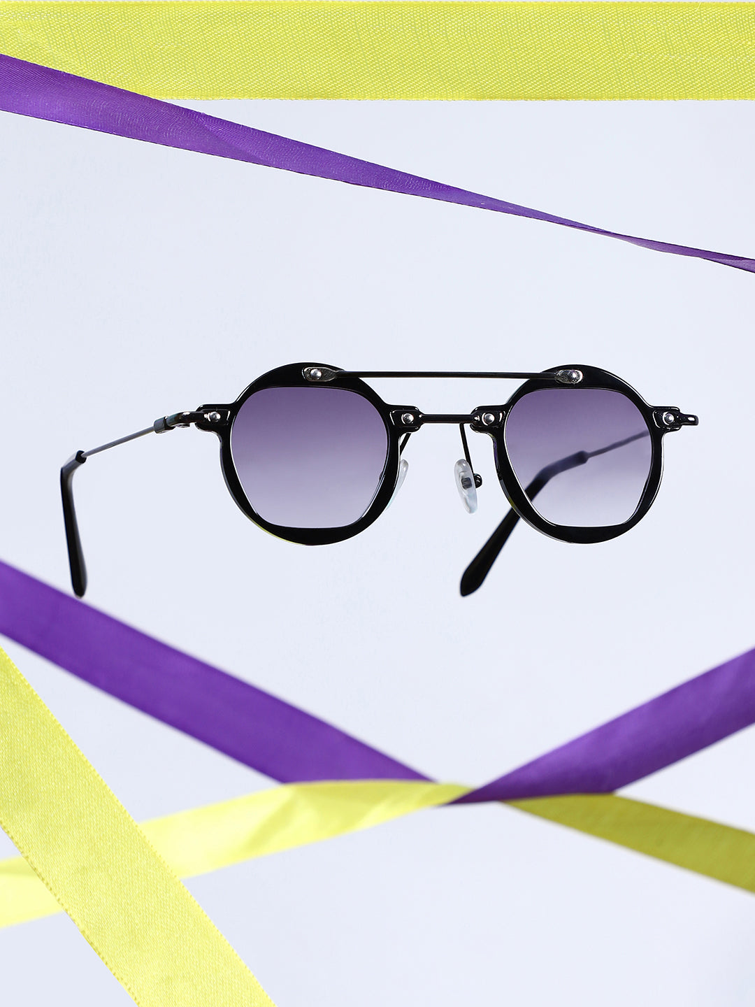 The Circuscore Aviatior Round Sunglass - Onyx Black