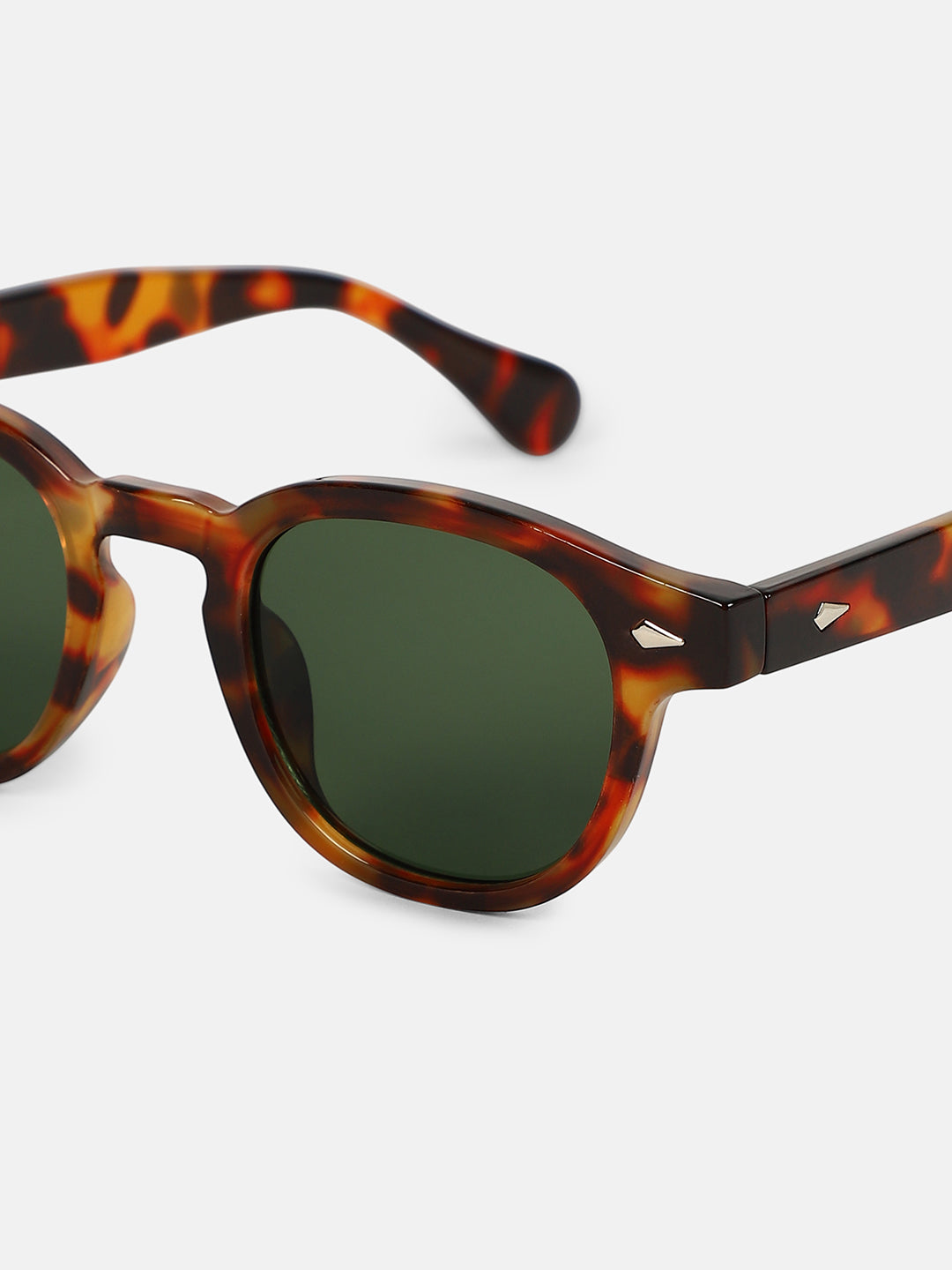 The Safari Tortoiseshell Round Sunglass - Coffee Brown