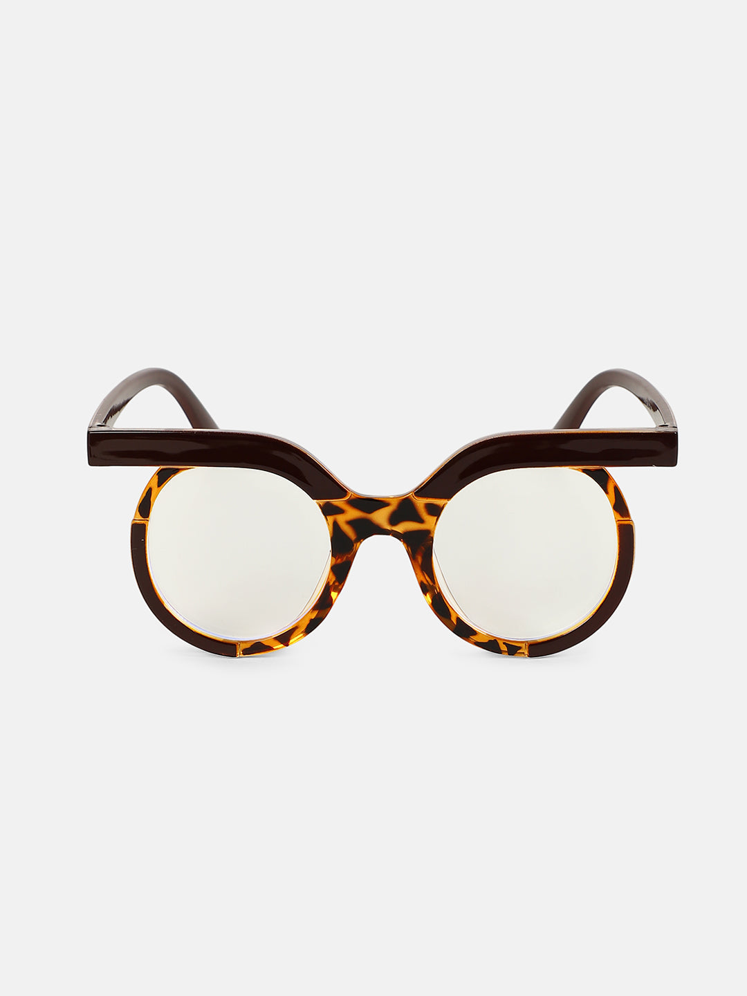 The Hooter Tortoiseshell Round Sunglass - Coffee Brown
