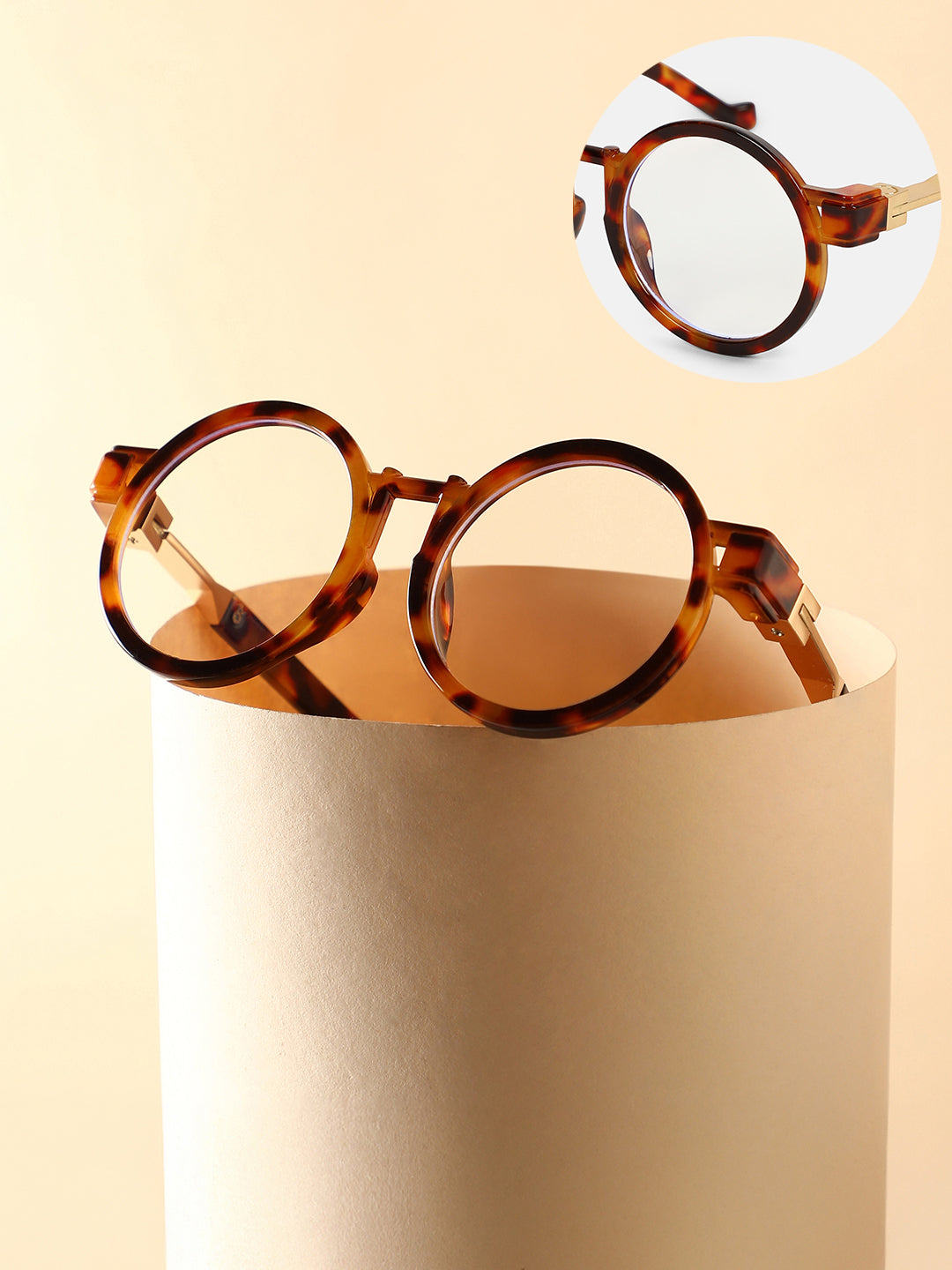 The Chelsea Round Sunglass - Coffee Brown