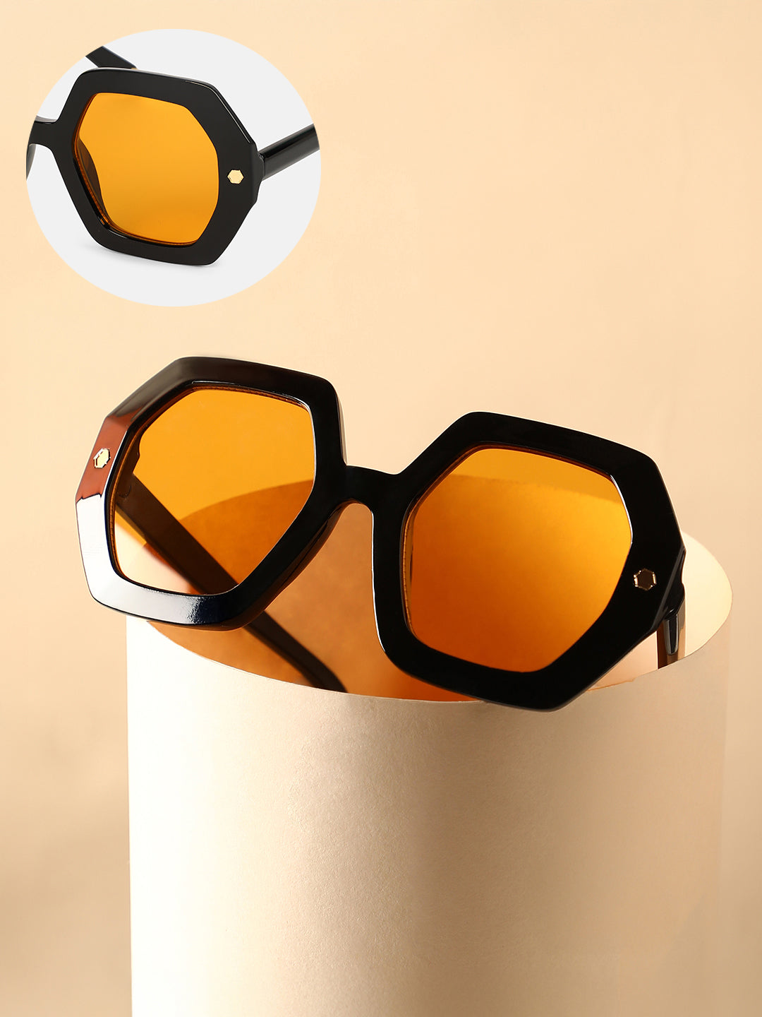 The Madame Oversized Sunglass - Onyx Black
