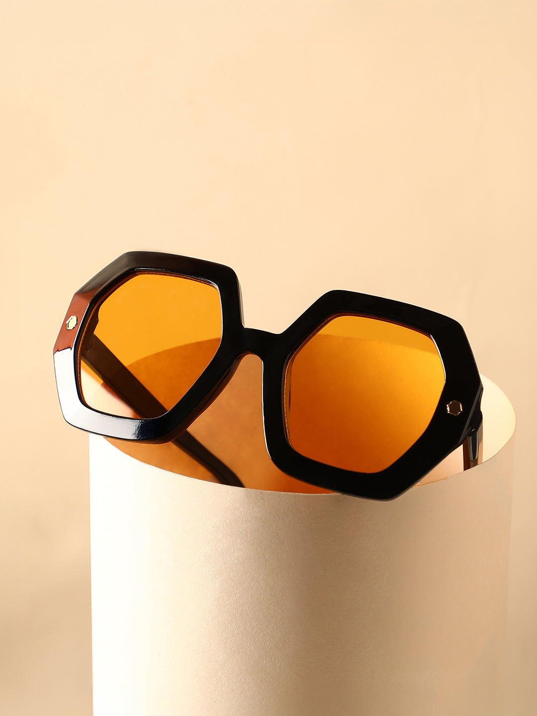 The Madame Oversized Sunglass - Onyx Black