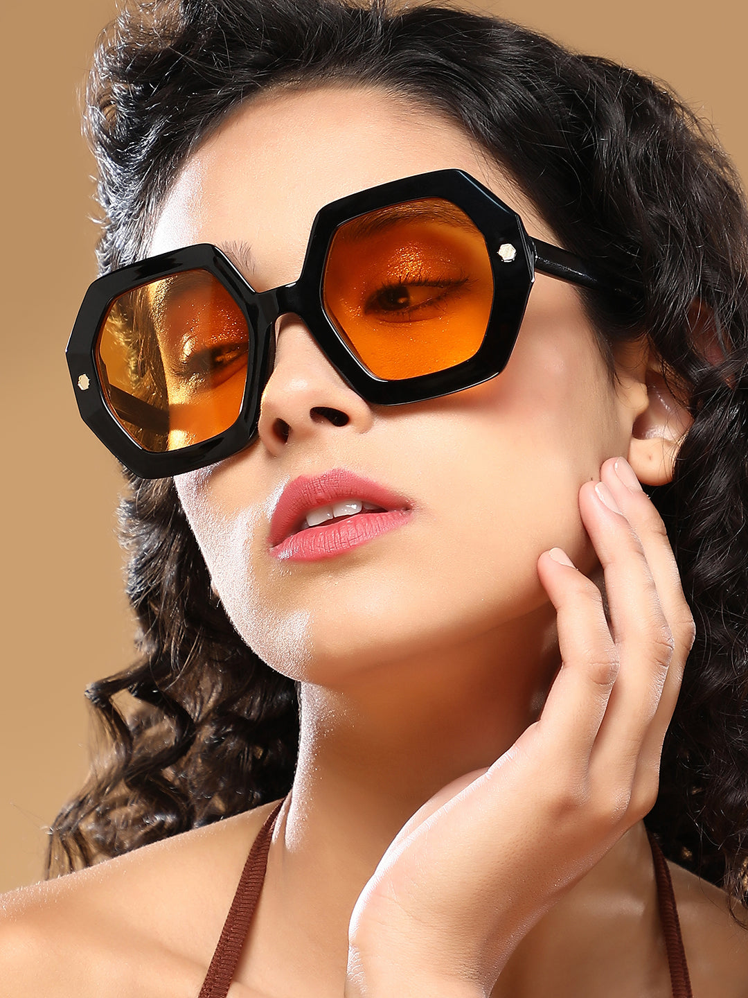 The Madame Oversized Sunglass - Onyx Black