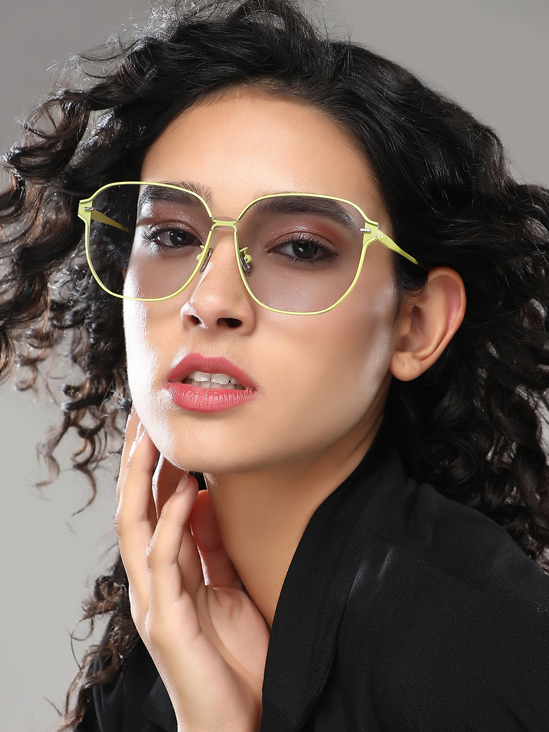 The Rave Oversized Sunglass - Neon Yellow