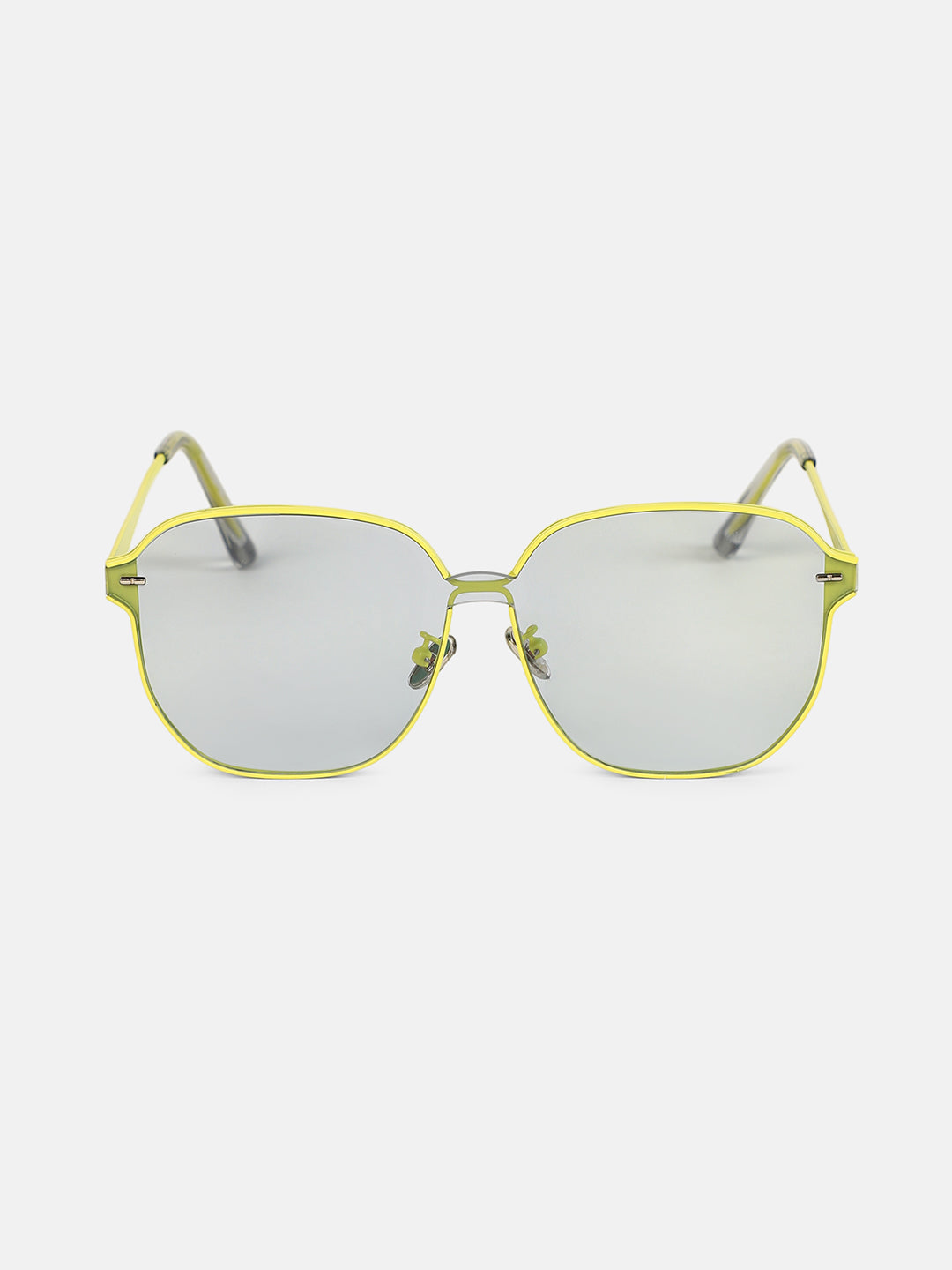 The Rave Oversized Sunglass - Neon Yellow