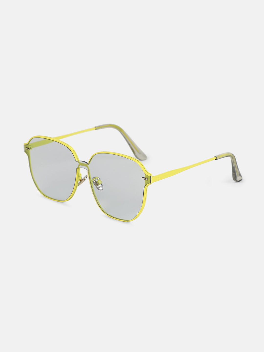 The Rave Oversized Sunglass - Neon Yellow