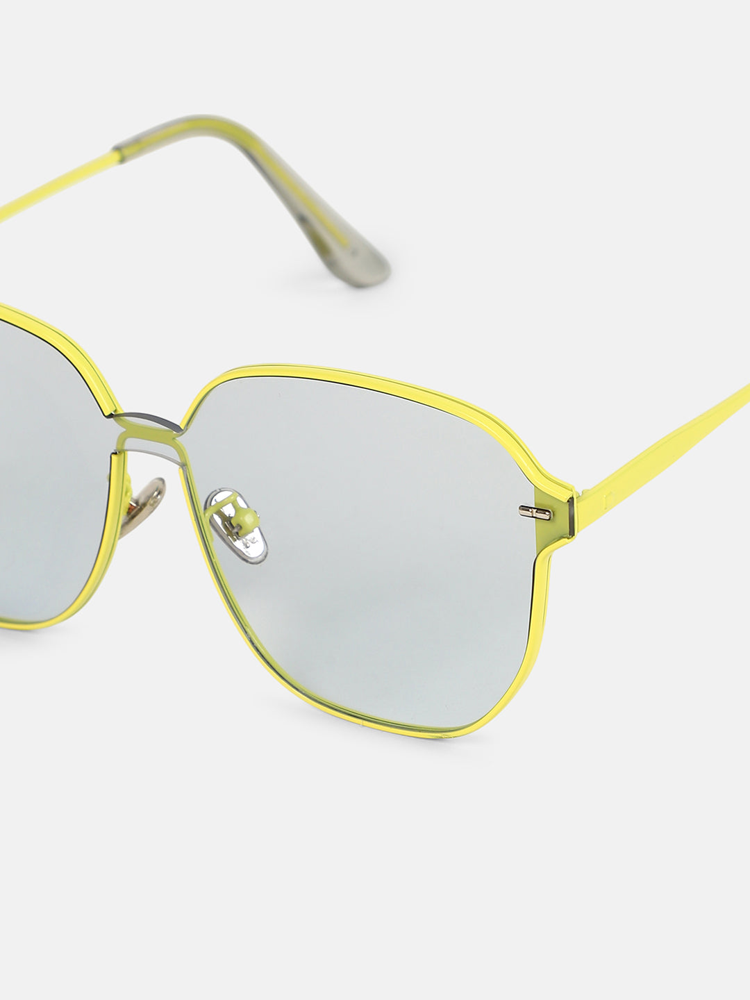 The Rave Oversized Sunglass - Neon Yellow