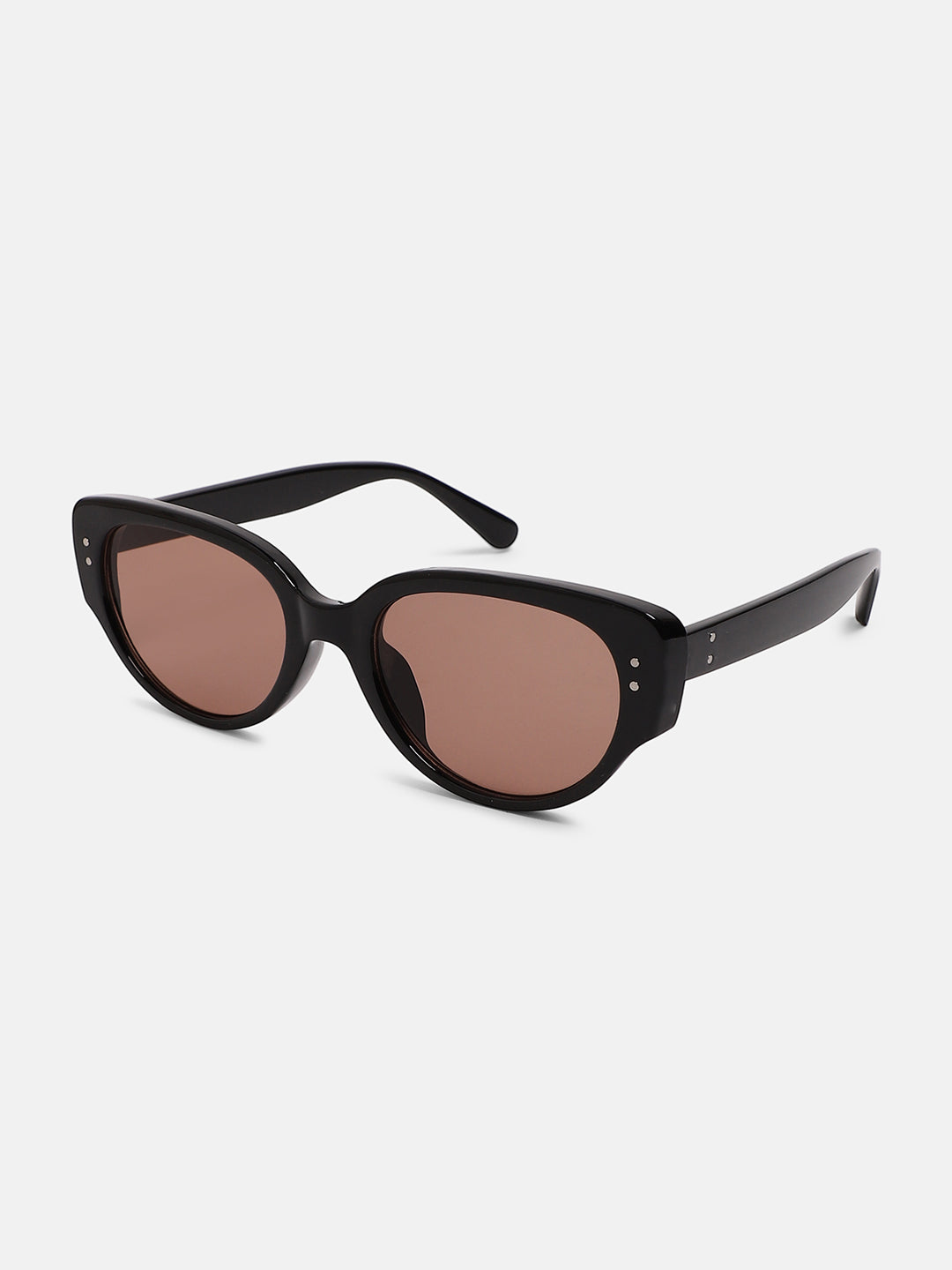 The Nona Cateye Sunglass - Onyx Black