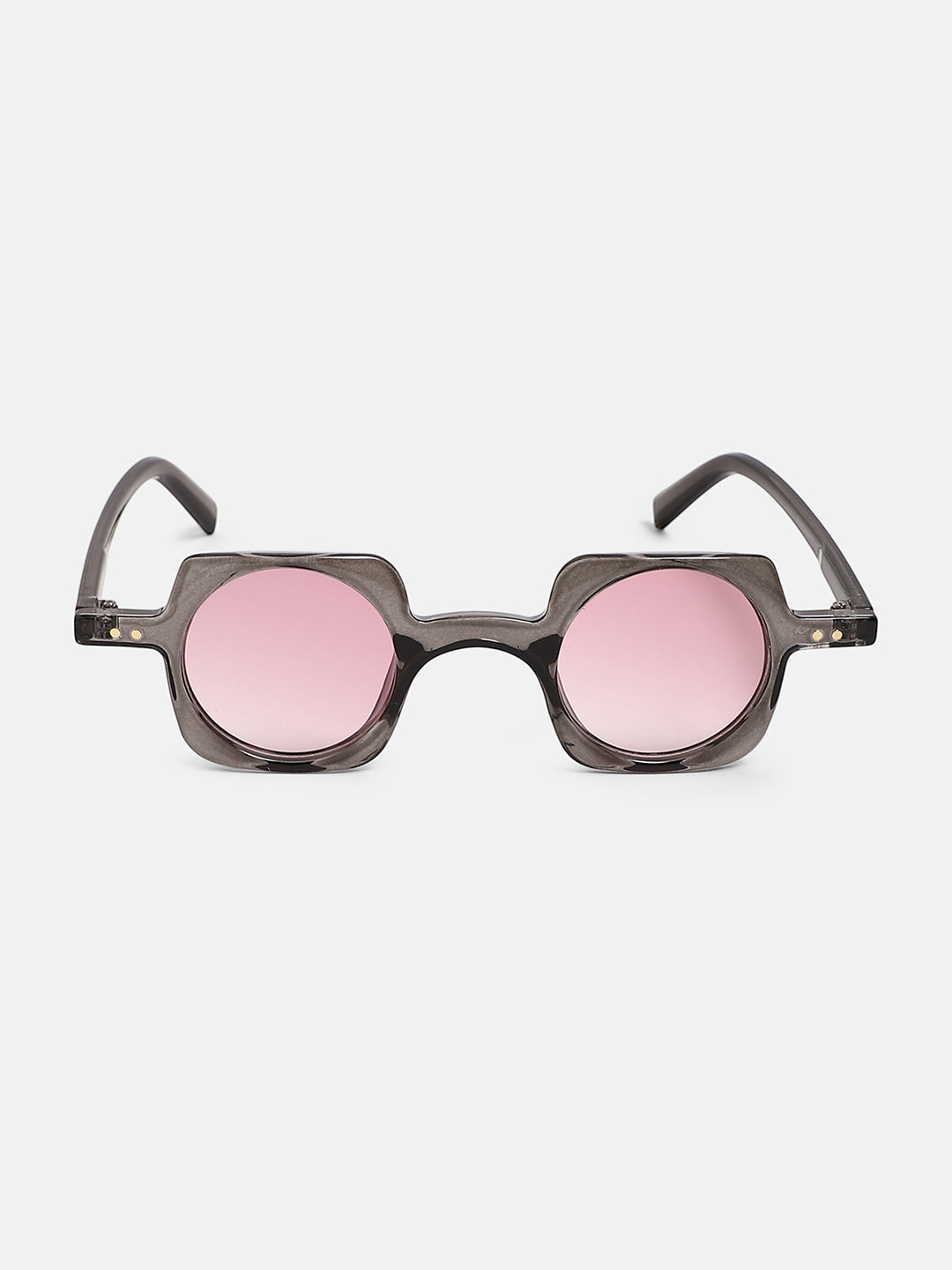 The Carnival Square Sunglass - Charcoal Grey