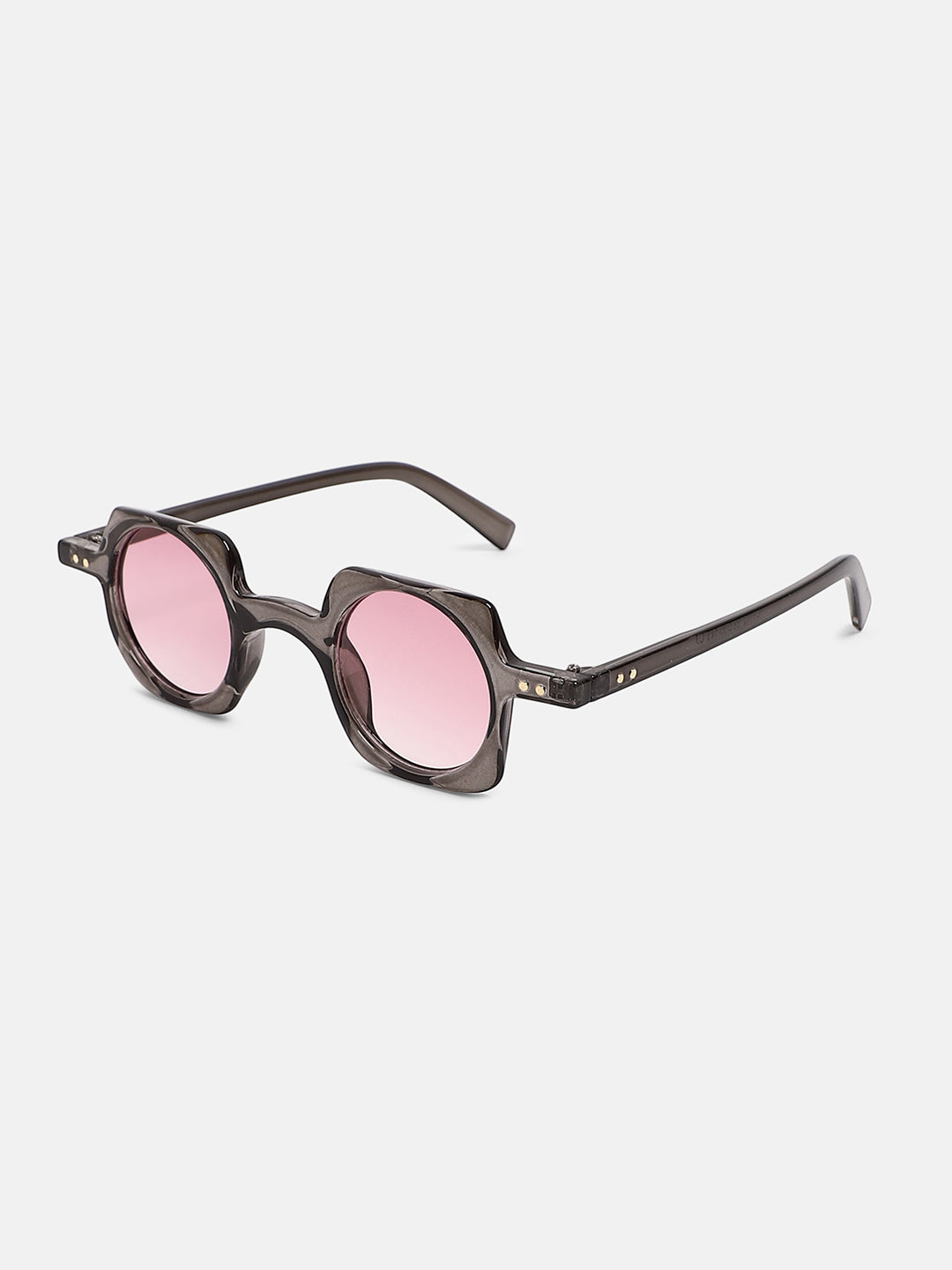 The Carnival Square Sunglass - Charcoal Grey