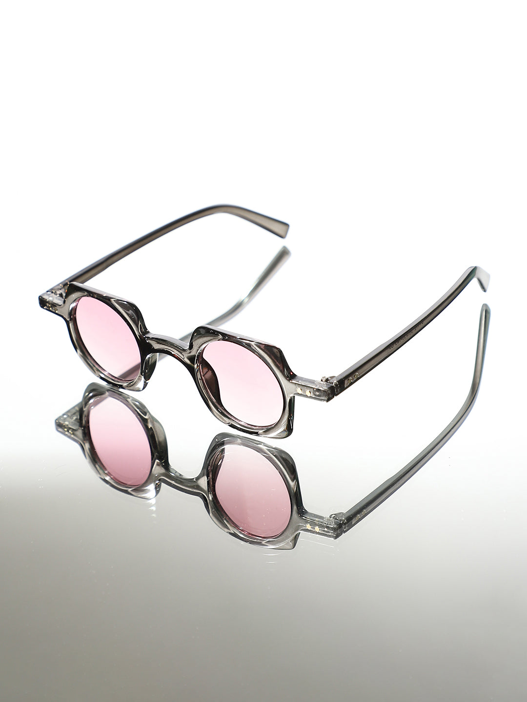 The Carnival Square Sunglass - Charcoal Grey