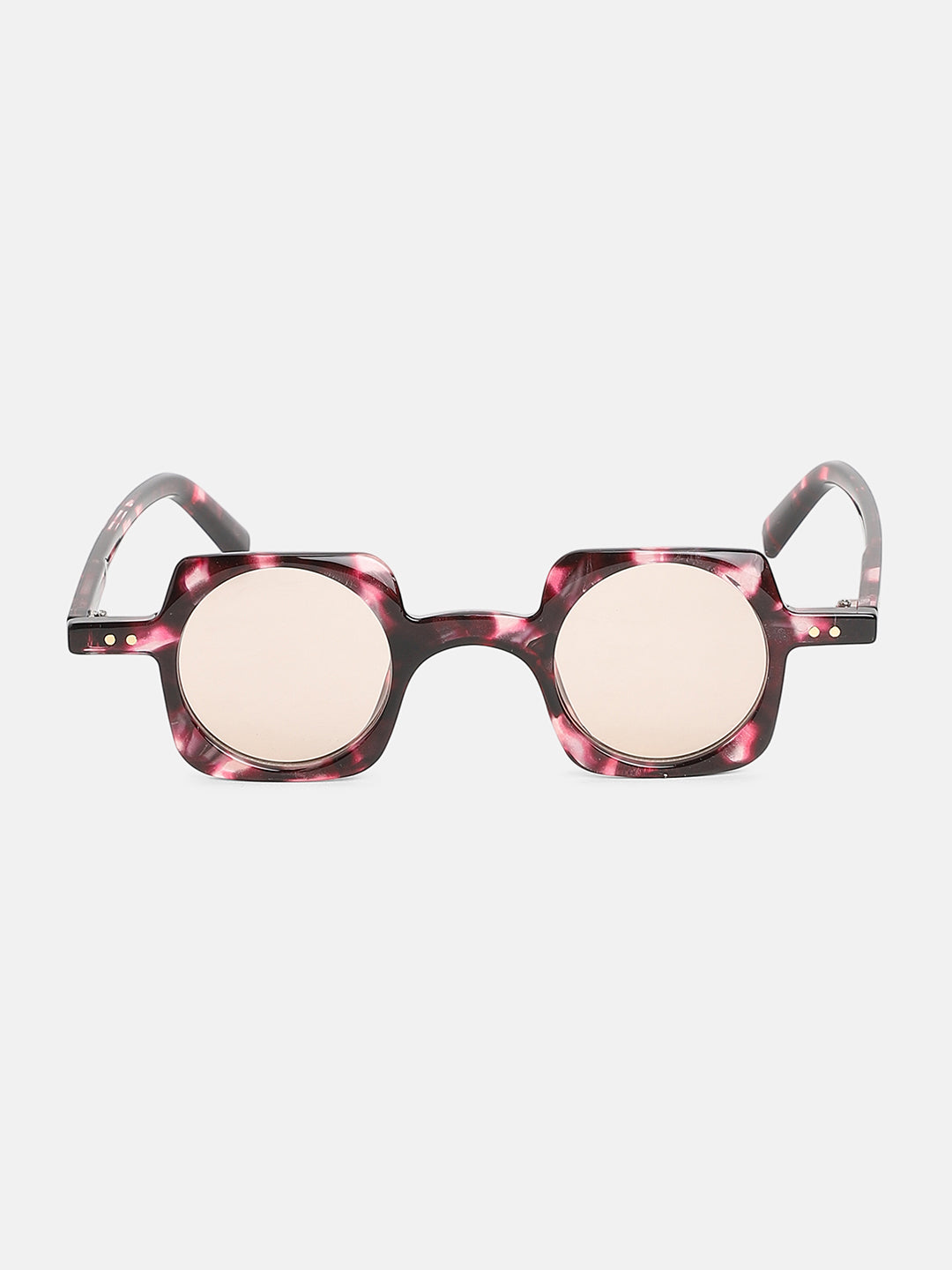 The Carnival Square Sunglass - Berry Pink