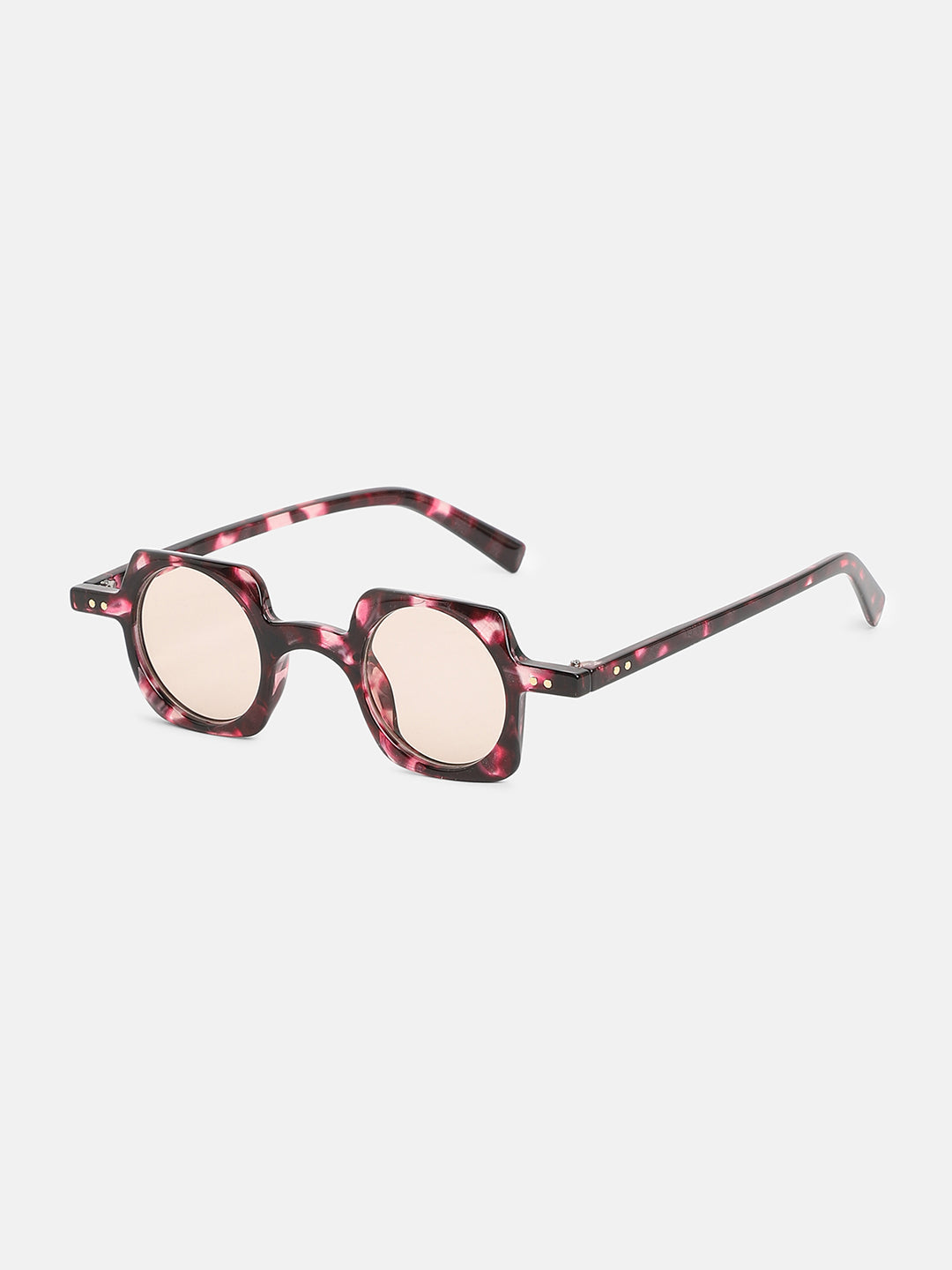 The Carnival Square Sunglass - Berry Pink